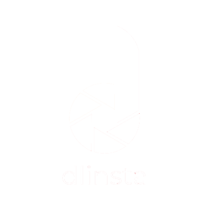 dlinsta - white logo - instagram downloader