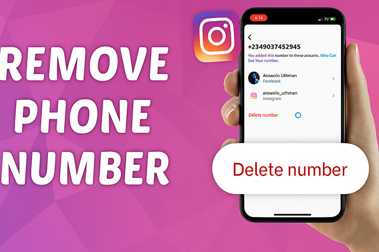 Removing or Replacing Your Phone Number Later in instagram
