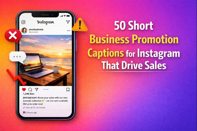 50 Short Business Promotion Captions for Instagram That Drive Sales